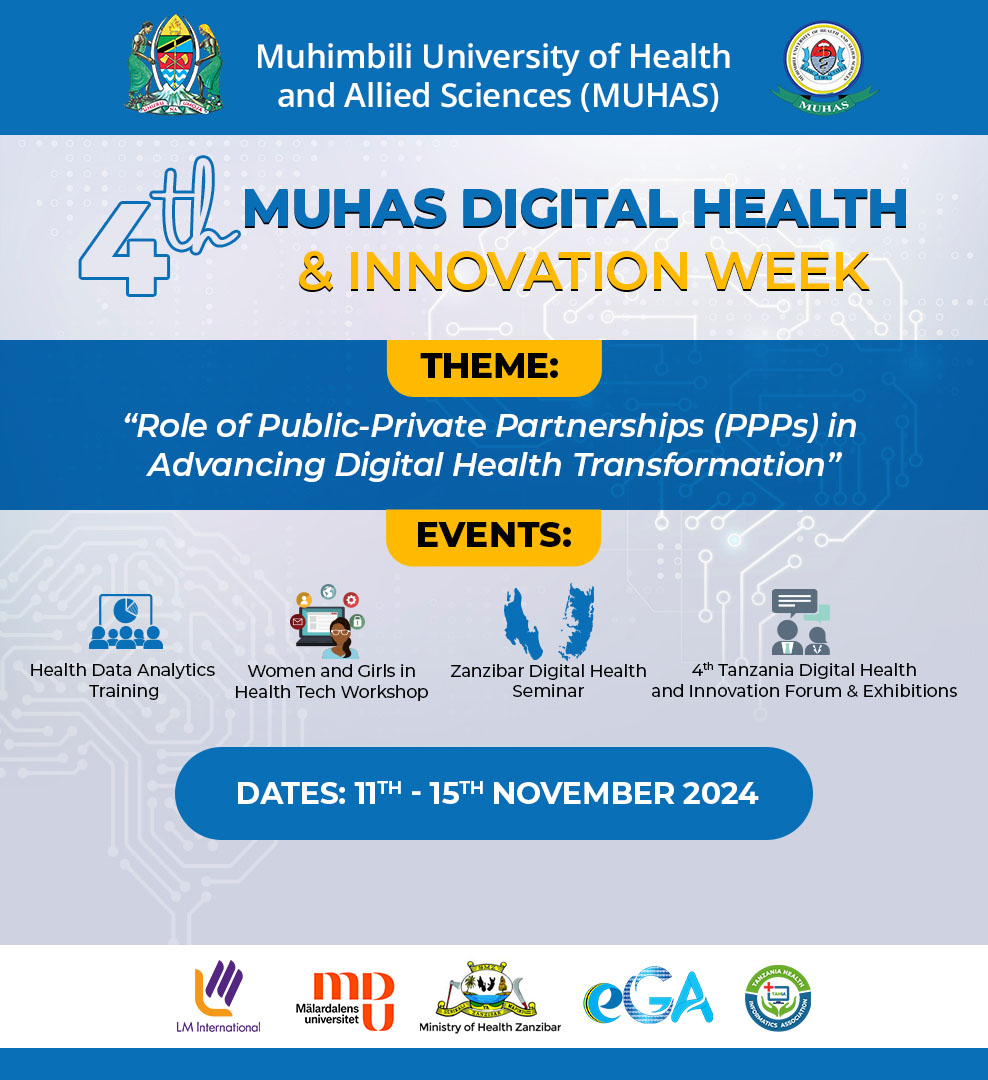 MUHAS DIGITAL HEALTH AND INNOVATION WEEK 11th to 15th, NOVEMBER 2024